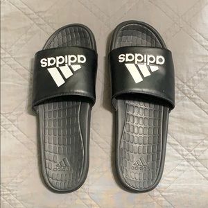 Black Adidas Slides